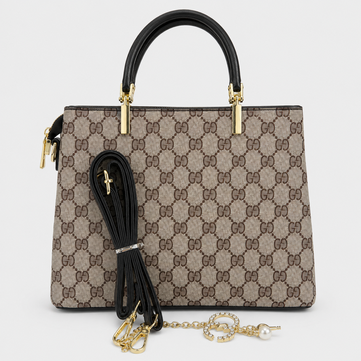 BellaVie Monogram Structured Handbag