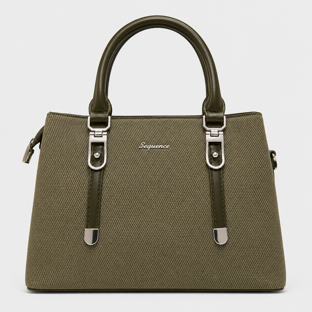 BellaVie Structured Textured Handbag